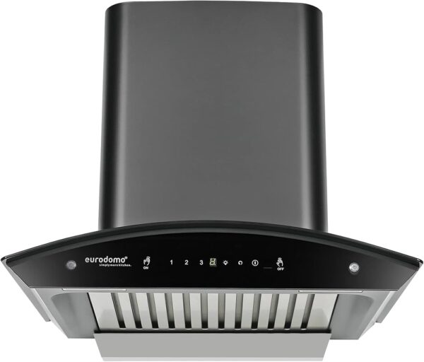 Eurodomo 60 cm 1200 m³/hr Auto-Clean curved glass Kitchen Chimney